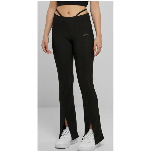 Karl Kani Signature Hip String Trousers in Black - Picture 7 of 7